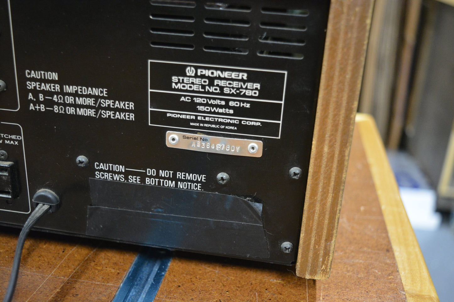 **SERVICED** Pioneer SX-780 Vintage Stereo Receiver **WORKING** 1