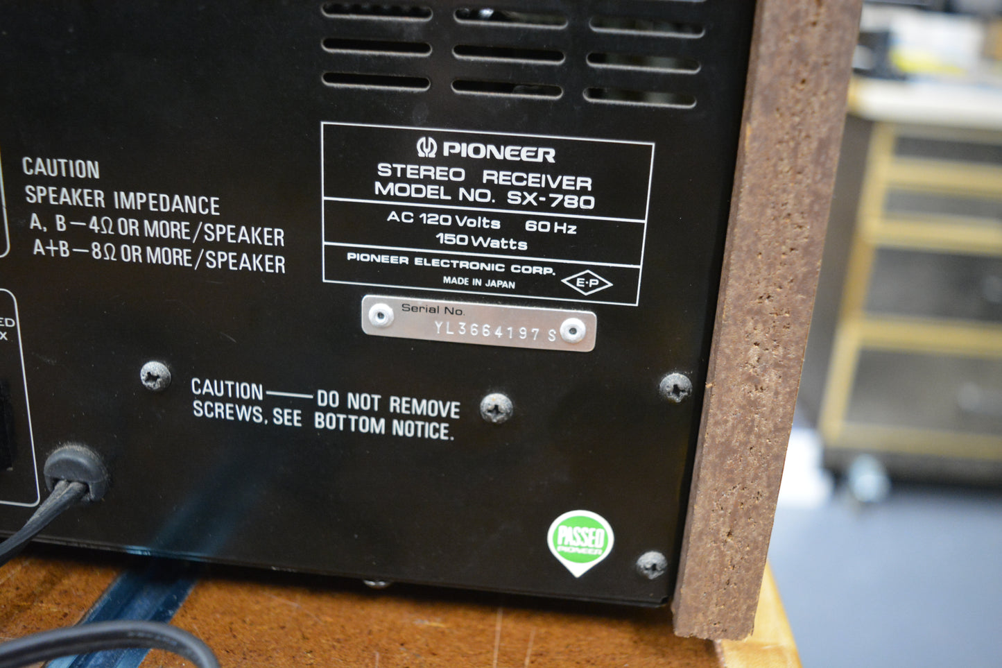 **SERVICED** Pioneer SX-780 Vintage Stereo Receiver **WORKING** 2