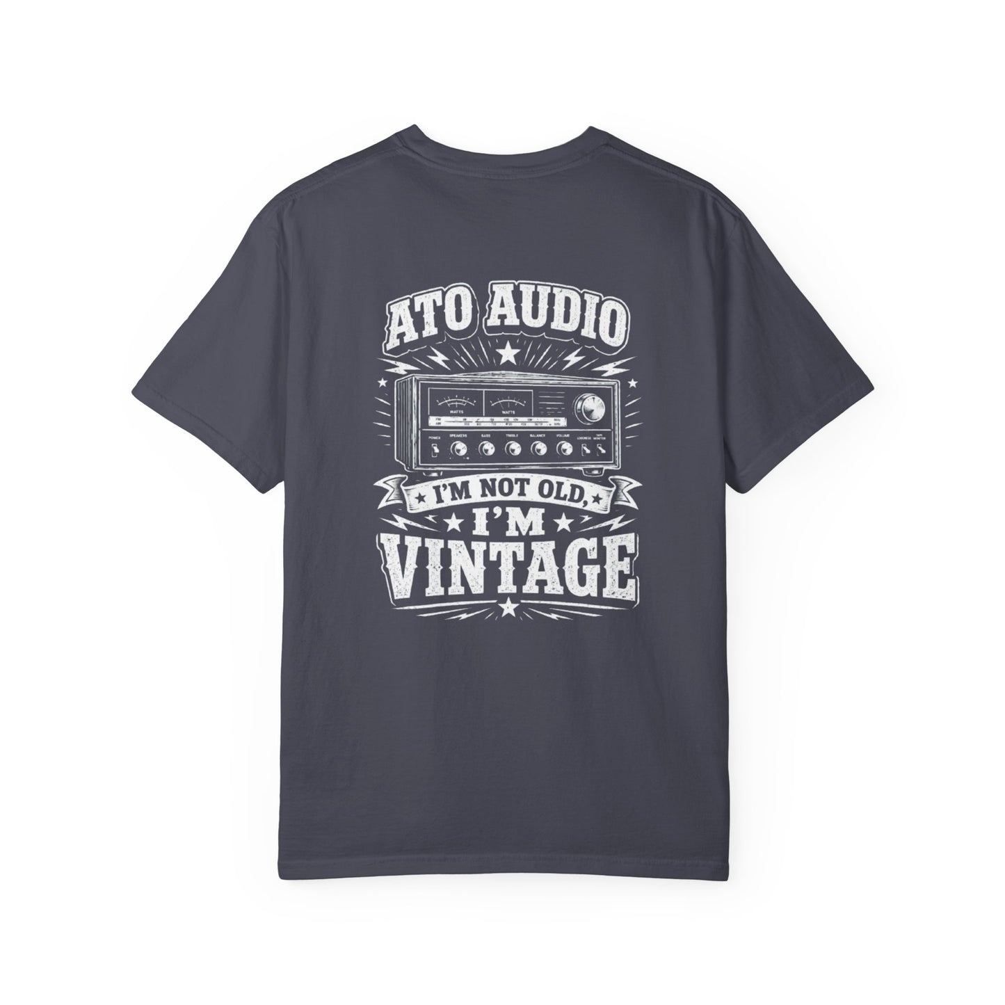 Vintage Audio T-Shirt — "I'm Not Old, I'm Vintage" Retro Stereo Tee