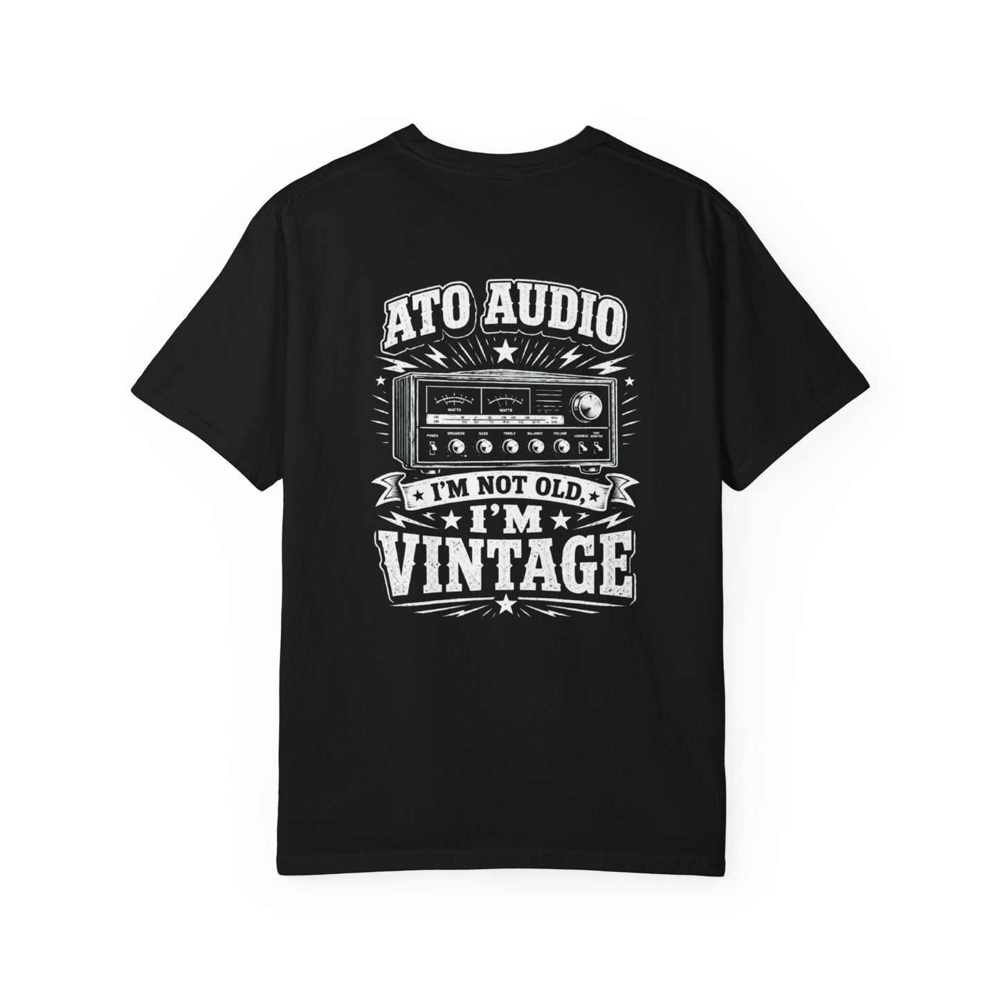Vintage Audio T-Shirt — "I'm Not Old, I'm Vintage" Retro Stereo Tee