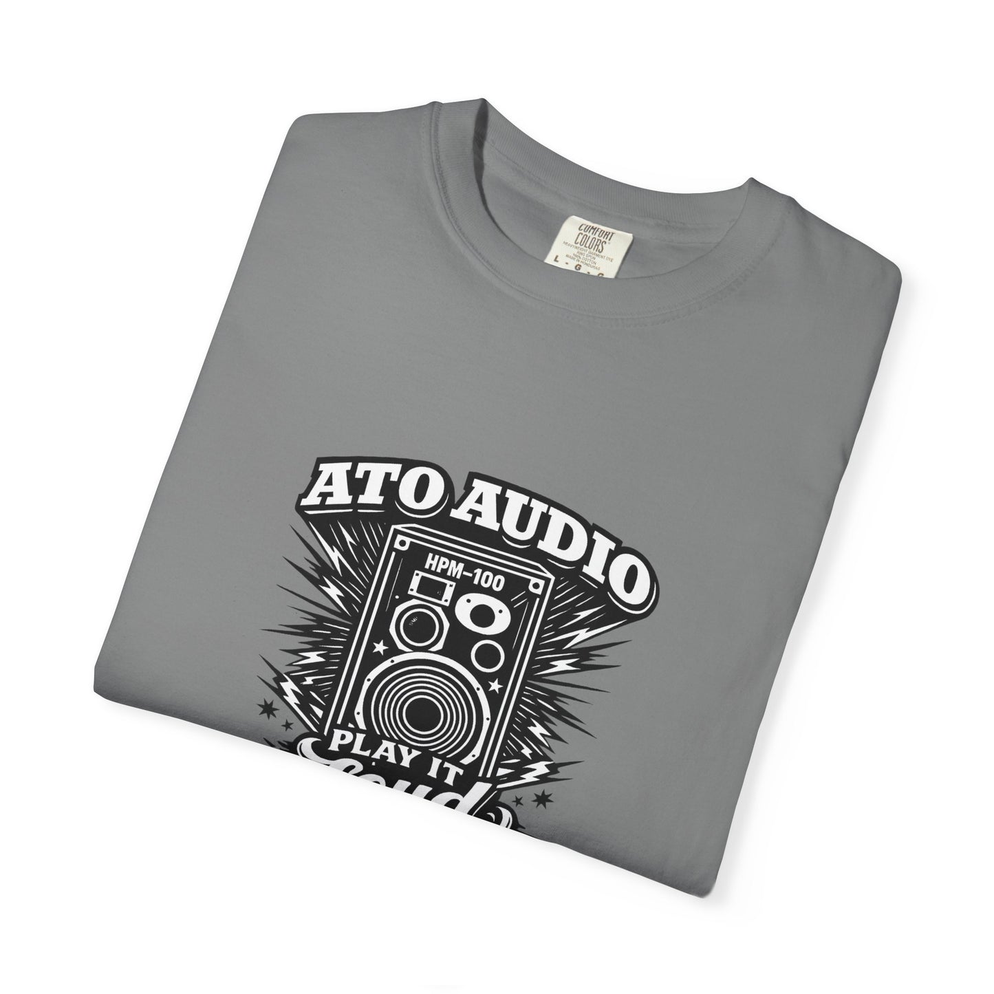 Audio Speaker Vintage T-Shirt — "Play It Loud" Graphic Tee