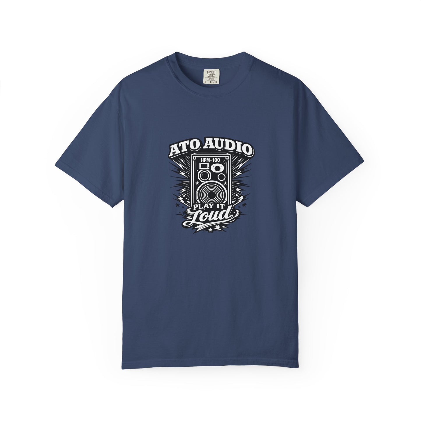 Audio Speaker Vintage T-Shirt — "Play It Loud" Graphic Tee