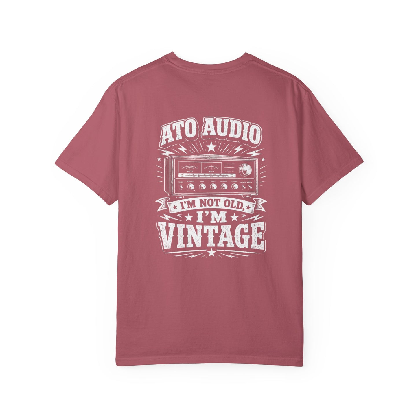 Vintage Audio T-Shirt — "I'm Not Old, I'm Vintage" Retro Stereo Tee