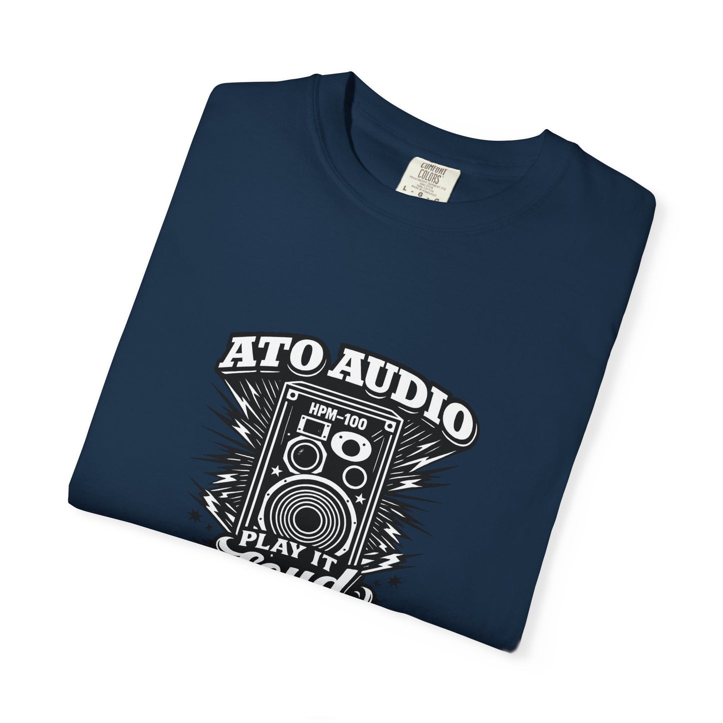 Audio Speaker Vintage T-Shirt — "Play It Loud" Graphic Tee