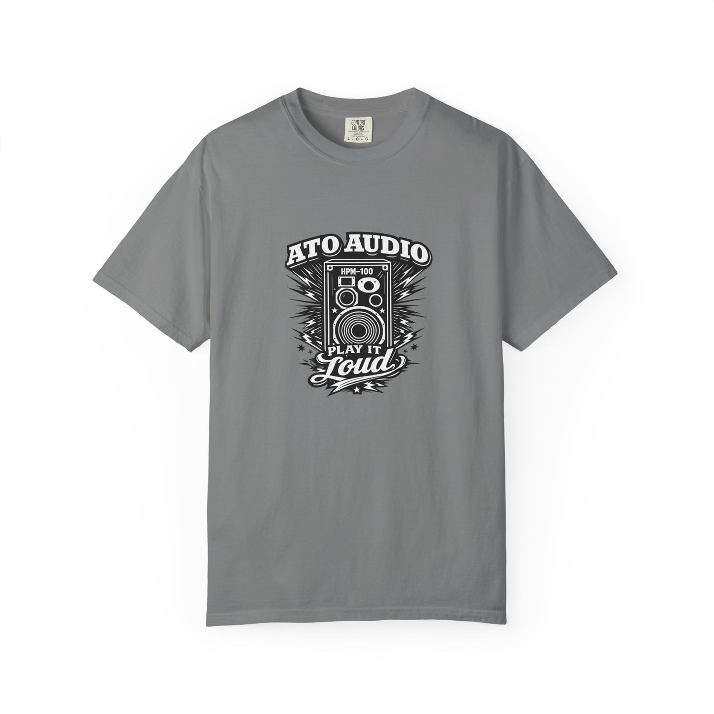 Audio Speaker Vintage T-Shirt — "Play It Loud" Graphic Tee