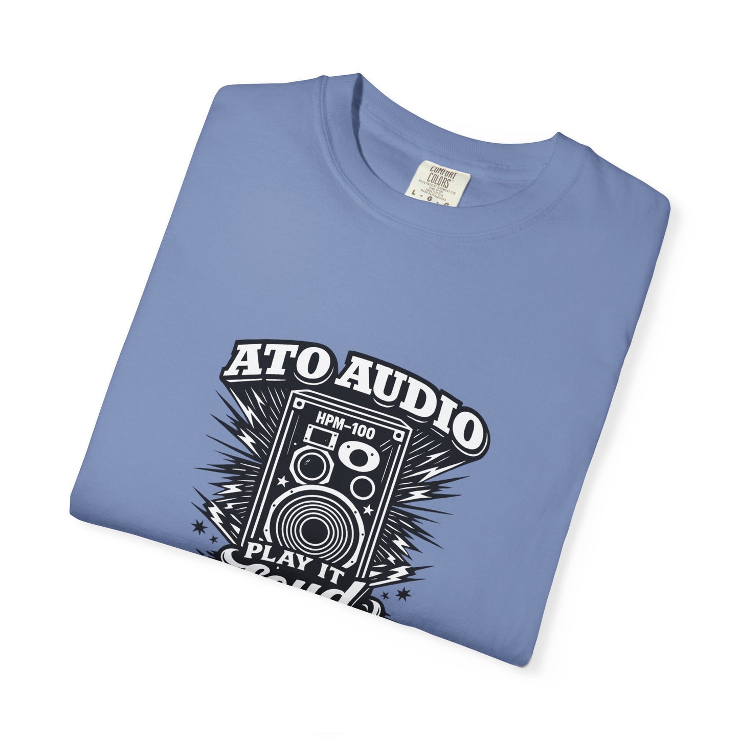 Audio Speaker Vintage T-Shirt — "Play It Loud" Graphic Tee