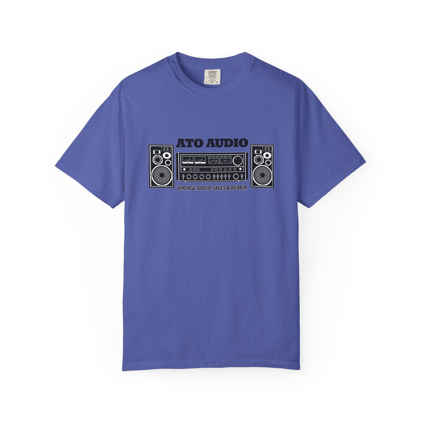 Vintage Stereo T-Shirt — “ATO AUDIO” Retro Hi‑Fi Graphic