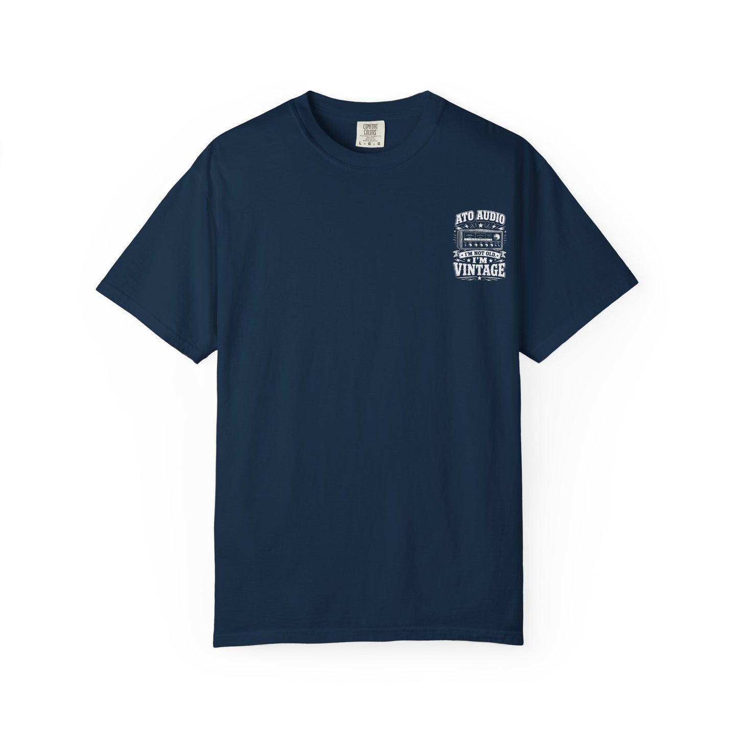 Vintage Audio T-Shirt — "I'm Not Old, I'm Vintage" Retro Stereo Tee