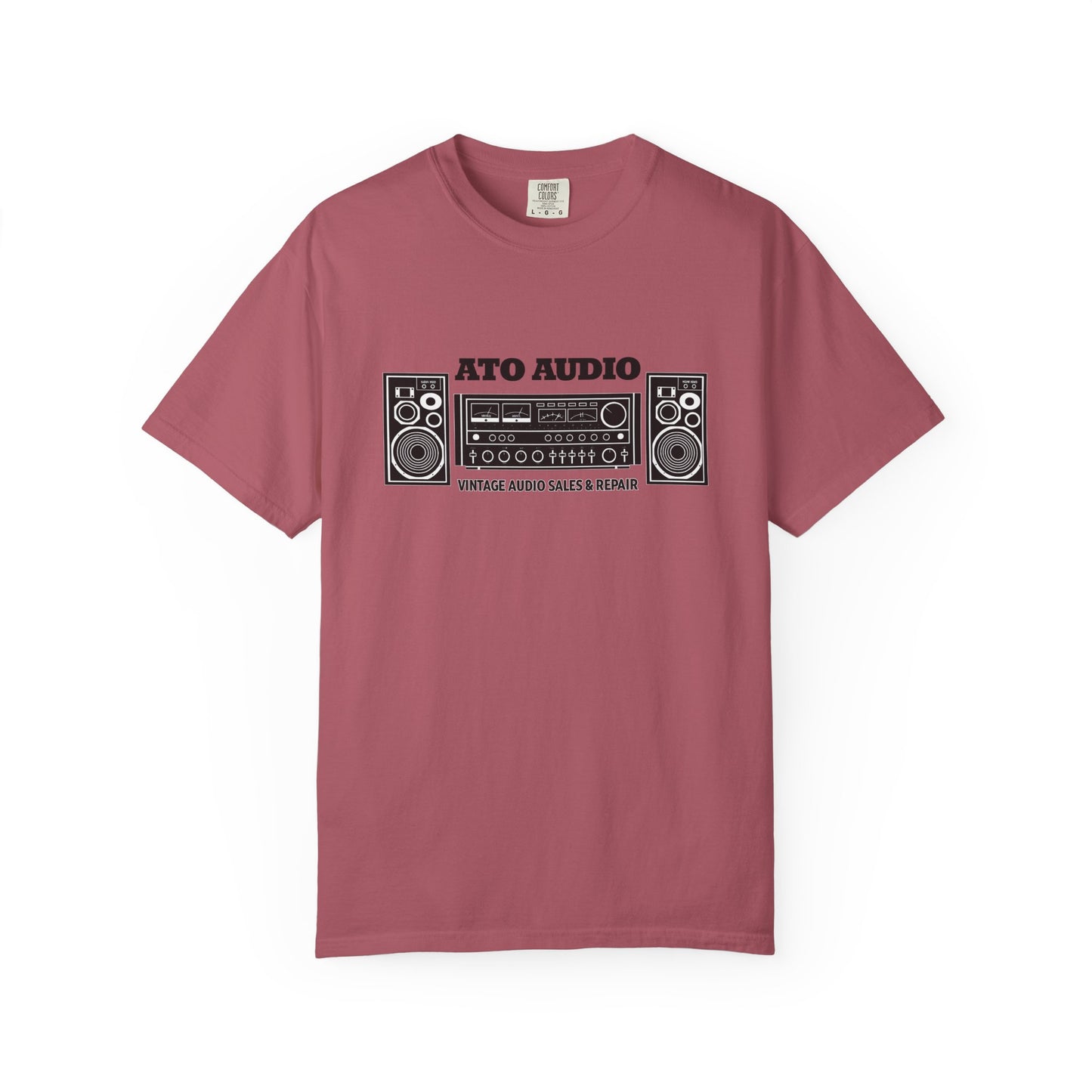 Vintage Stereo T-Shirt — “ATO AUDIO” Retro Hi‑Fi Graphic