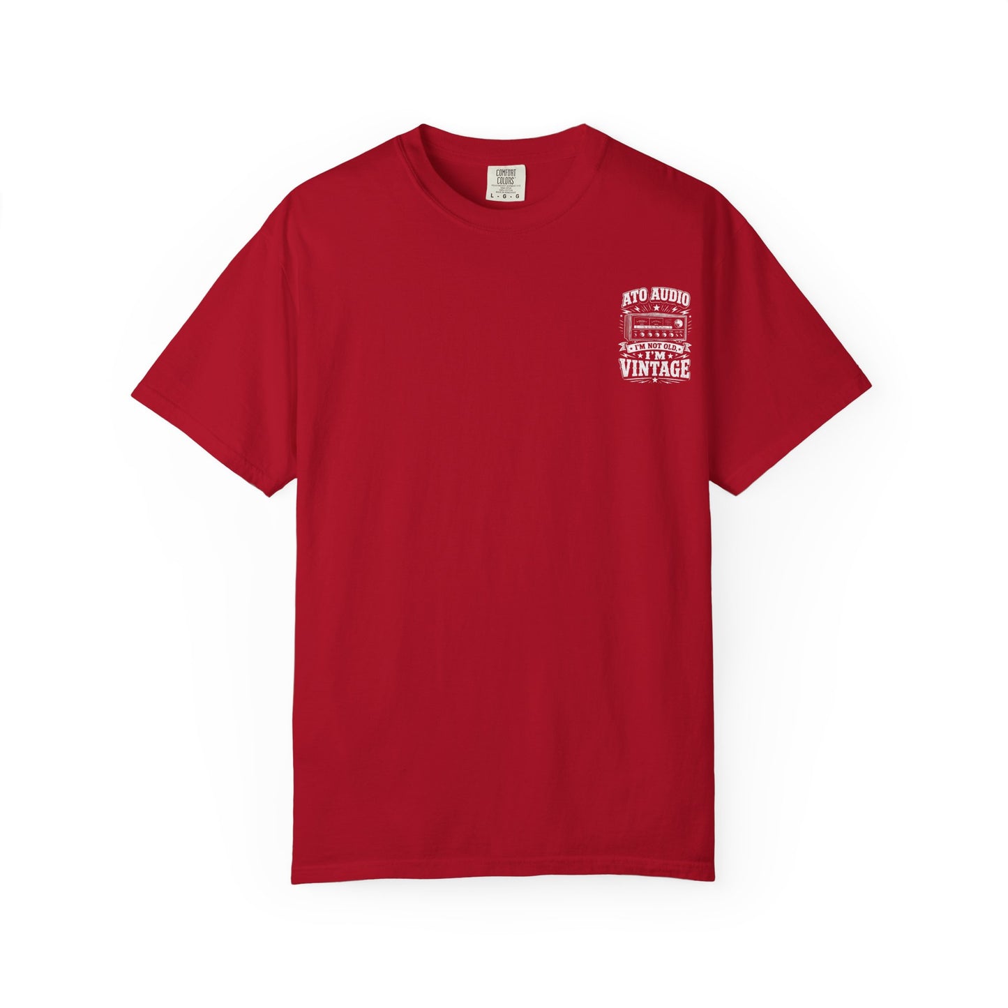 Vintage Audio T-Shirt — "I'm Not Old, I'm Vintage" Retro Stereo Tee
