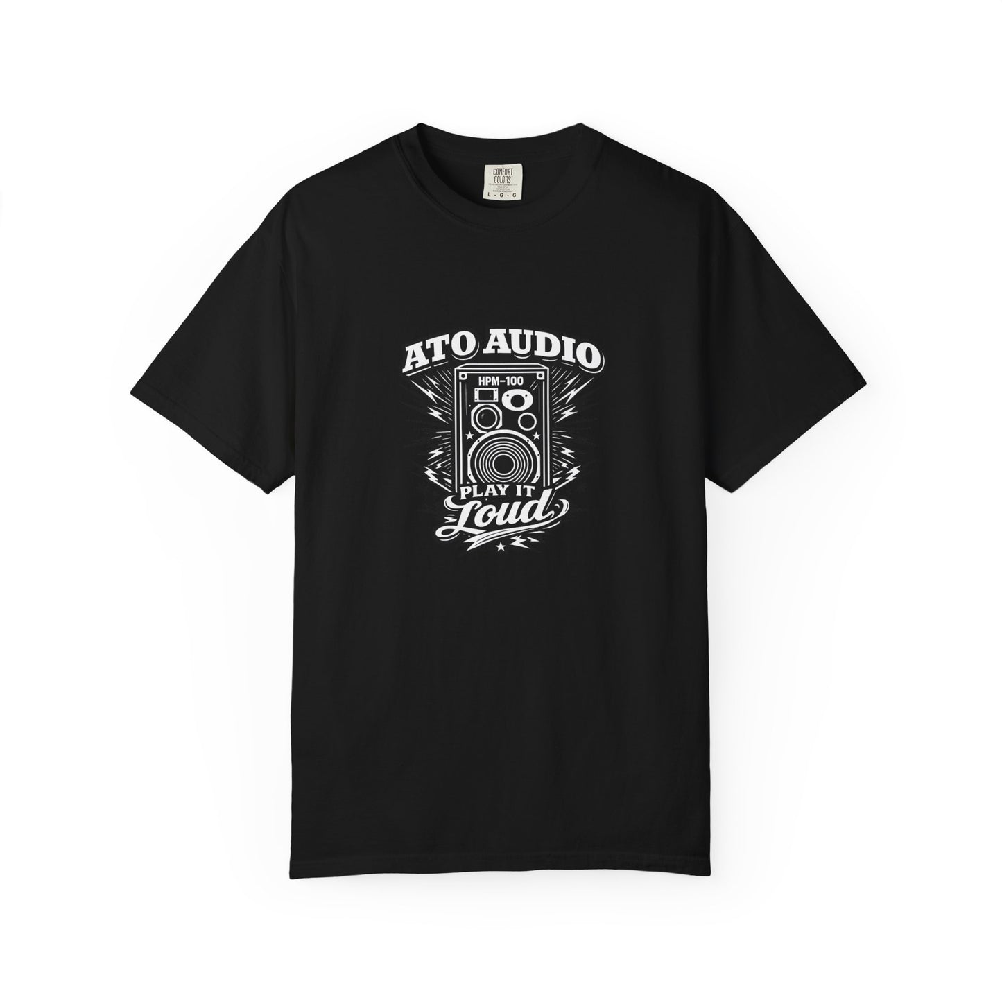 Audio Speaker Vintage T-Shirt — "Play It Loud" Graphic Tee