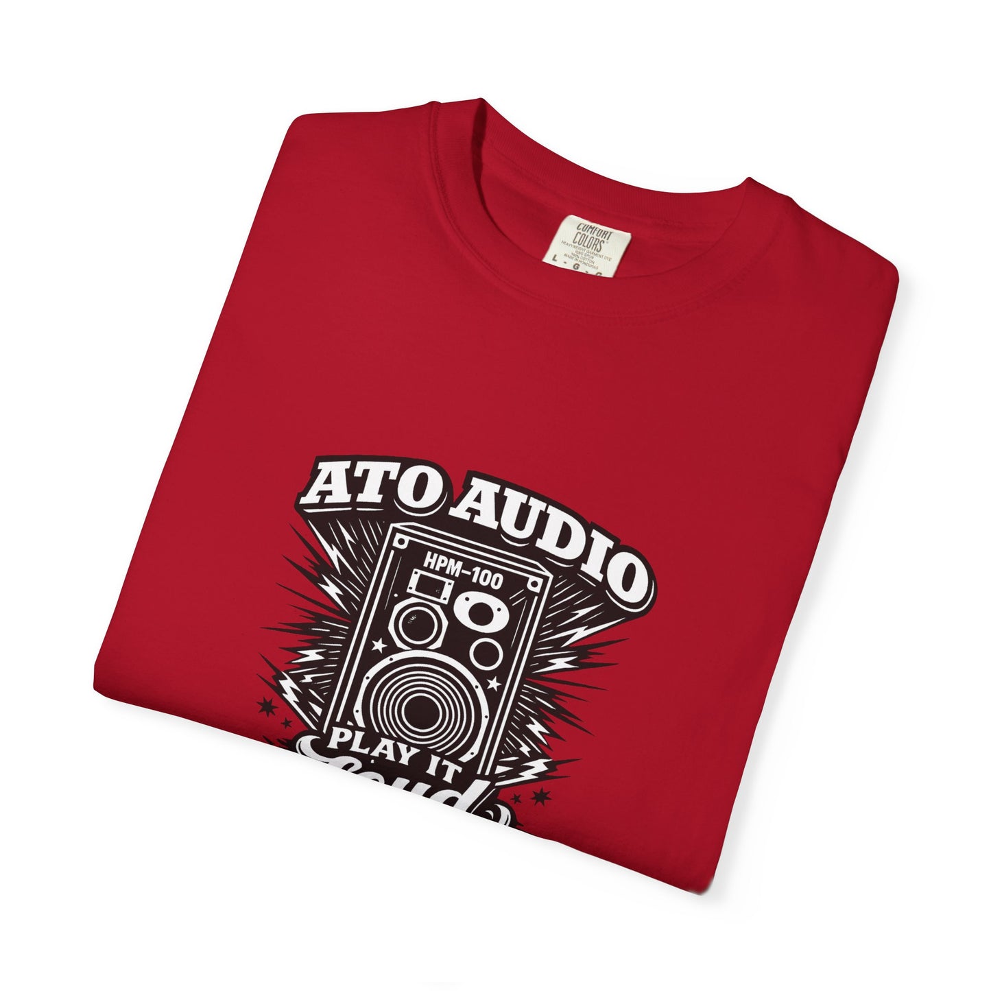 Audio Speaker Vintage T-Shirt — "Play It Loud" Graphic Tee