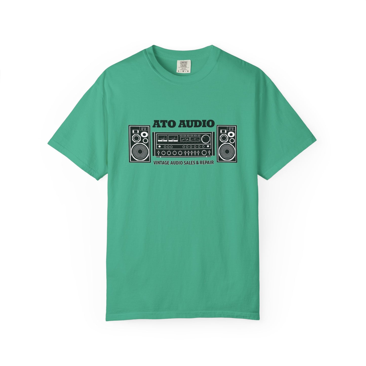 Vintage Stereo T-Shirt — “ATO AUDIO” Retro Hi‑Fi Graphic