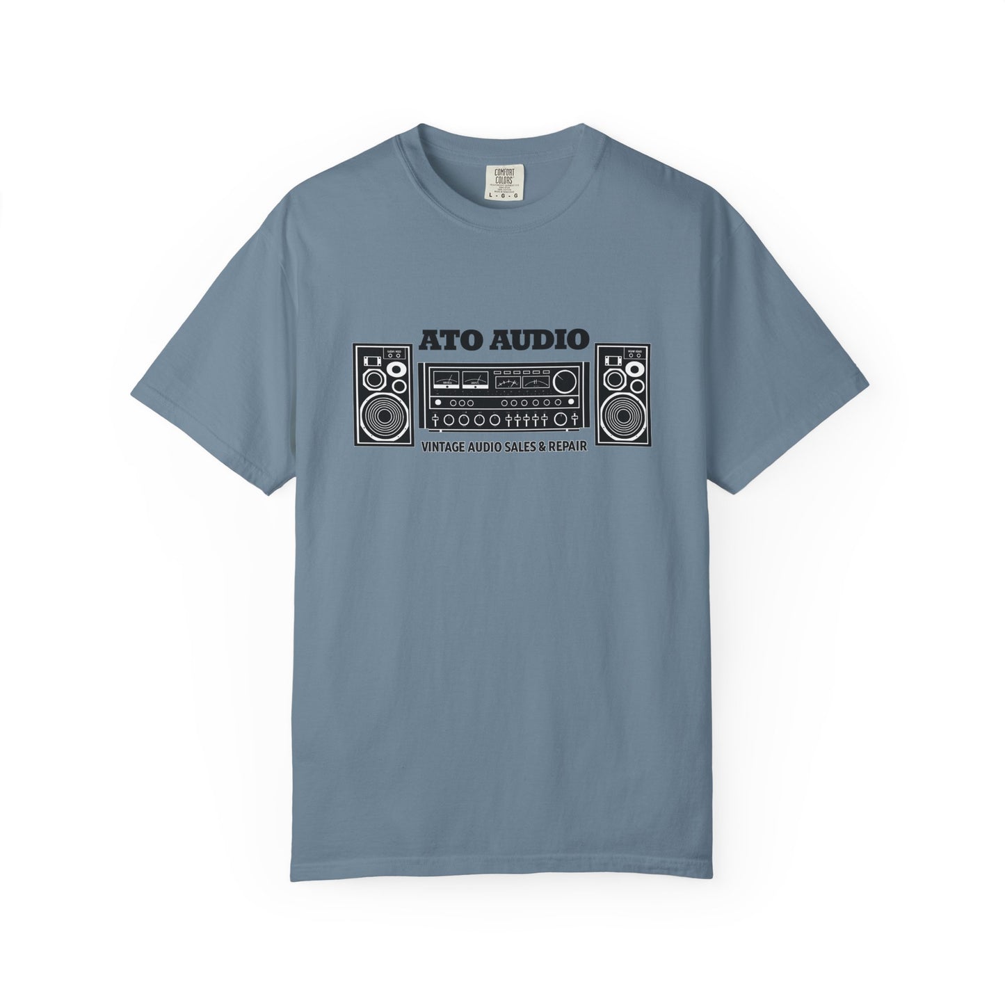 Vintage Stereo T-Shirt — “ATO AUDIO” Retro Hi‑Fi Graphic