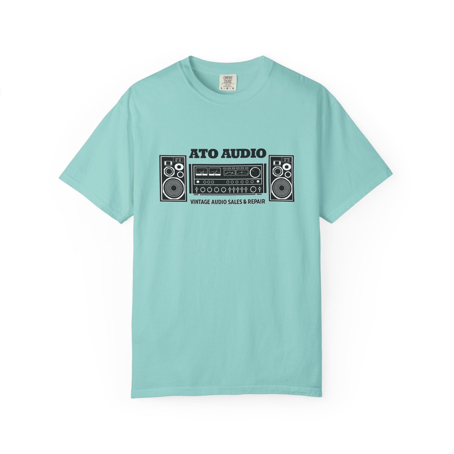 Vintage Stereo T-Shirt — “ATO AUDIO” Retro Hi‑Fi Graphic