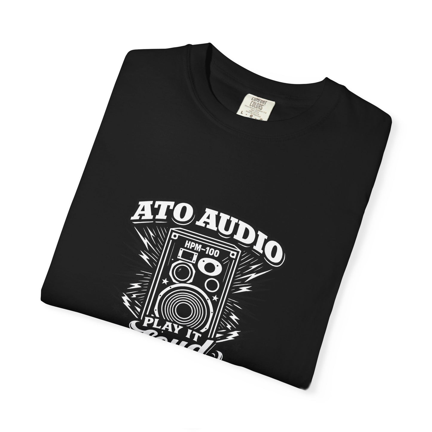 Audio Speaker Vintage T-Shirt — "Play It Loud" Graphic Tee