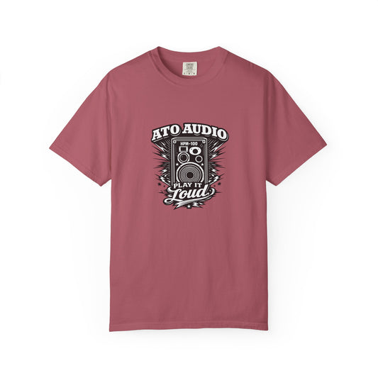 Audio Speaker Vintage T-Shirt — "Play It Loud" Graphic Tee