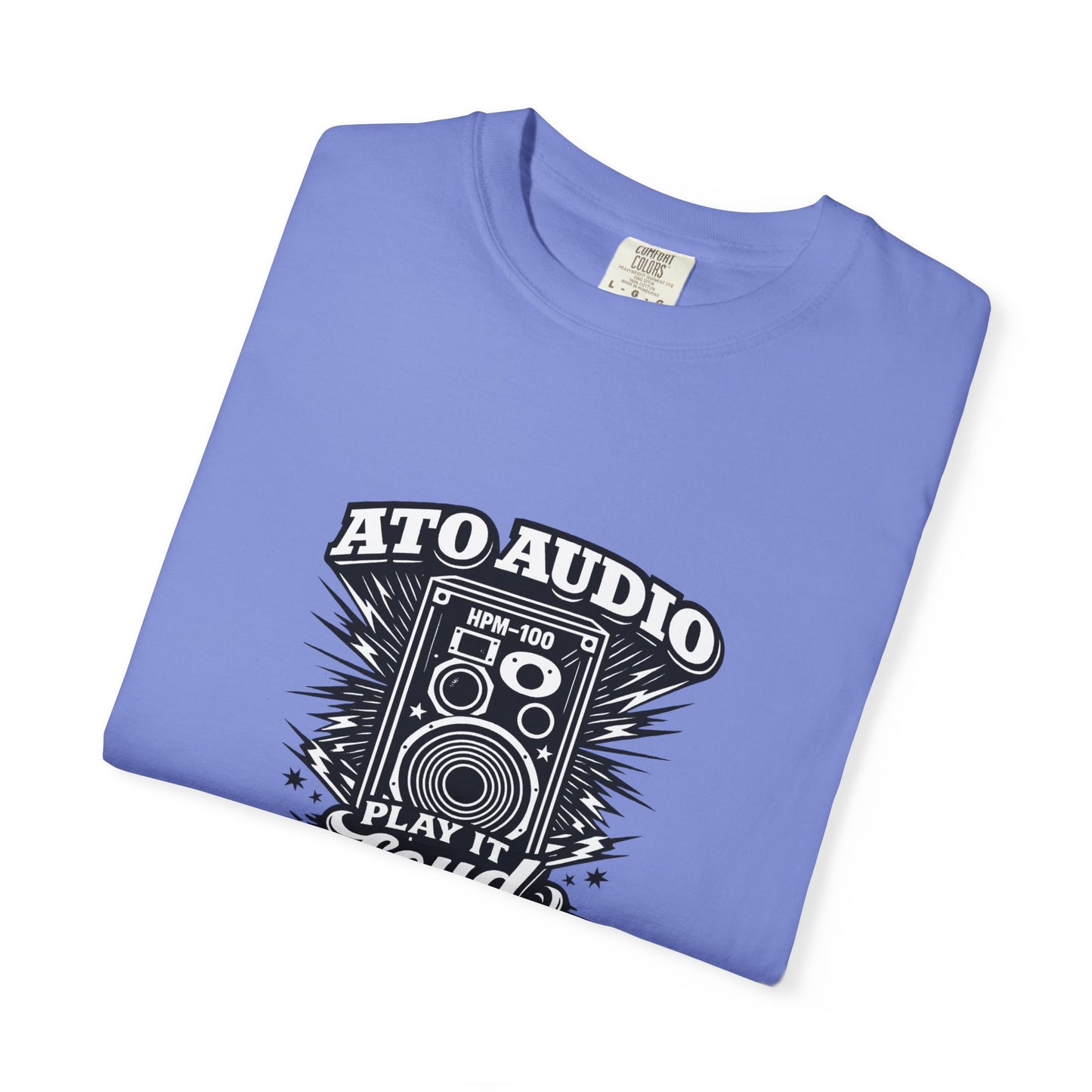 Audio Speaker Vintage T-Shirt — "Play It Loud" Graphic Tee