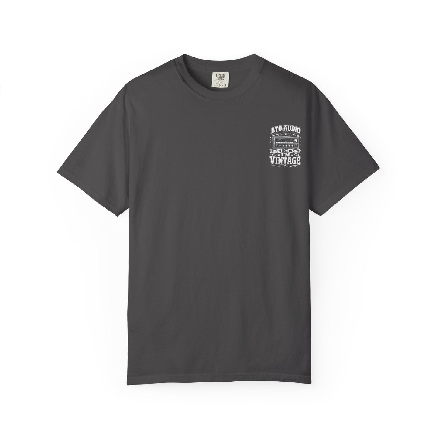 Vintage Audio T-Shirt — "I'm Not Old, I'm Vintage" Retro Stereo Tee