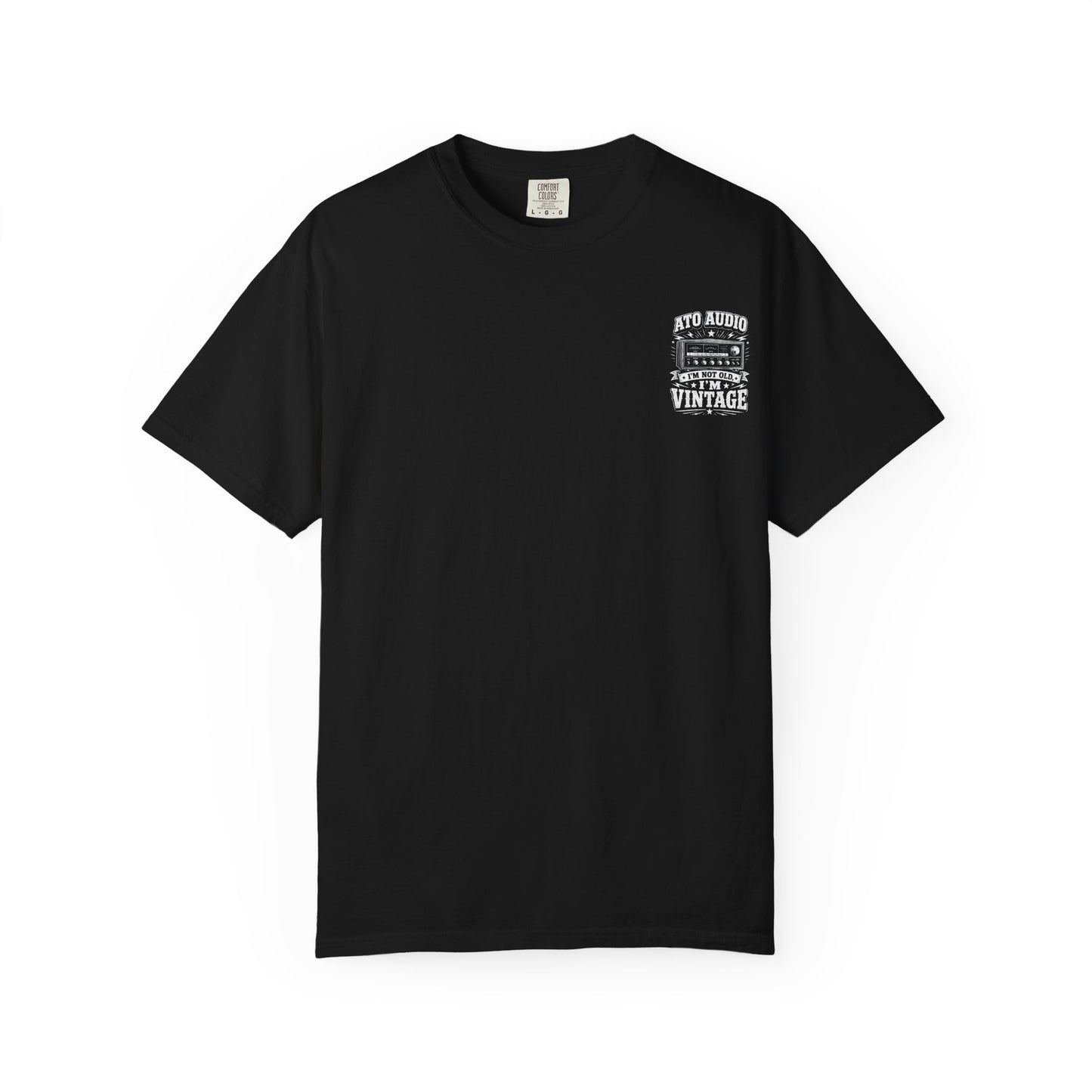 Vintage Audio T-Shirt — "I'm Not Old, I'm Vintage" Retro Stereo Tee