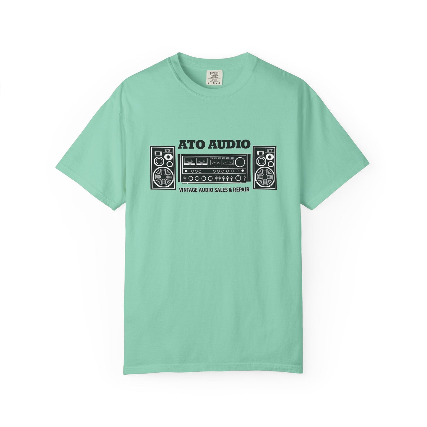 Vintage Stereo T-Shirt — “ATO AUDIO” Retro Hi‑Fi Graphic
