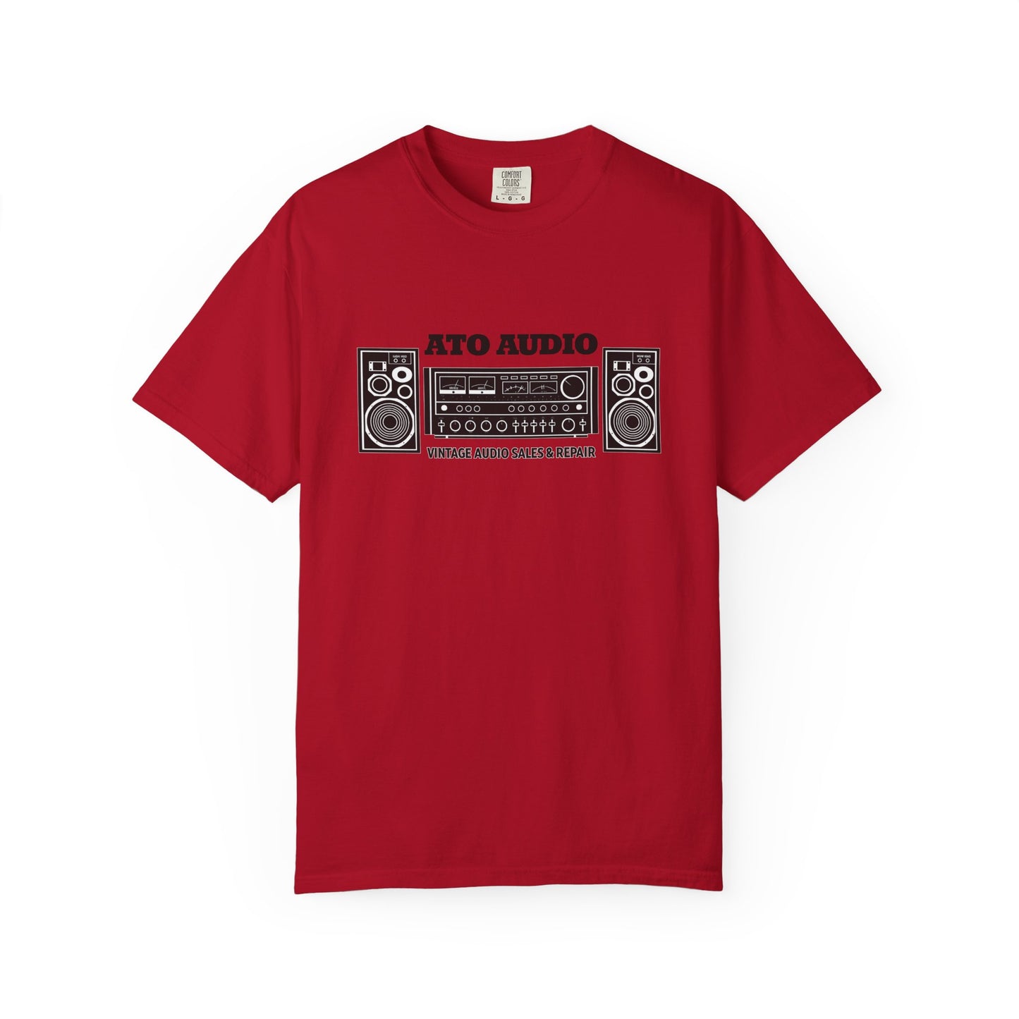 Vintage Stereo T-Shirt — “ATO AUDIO” Retro Hi‑Fi Graphic