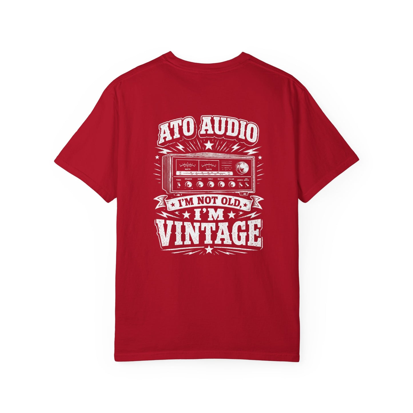 Vintage Audio T-Shirt — "I'm Not Old, I'm Vintage" Retro Stereo Tee