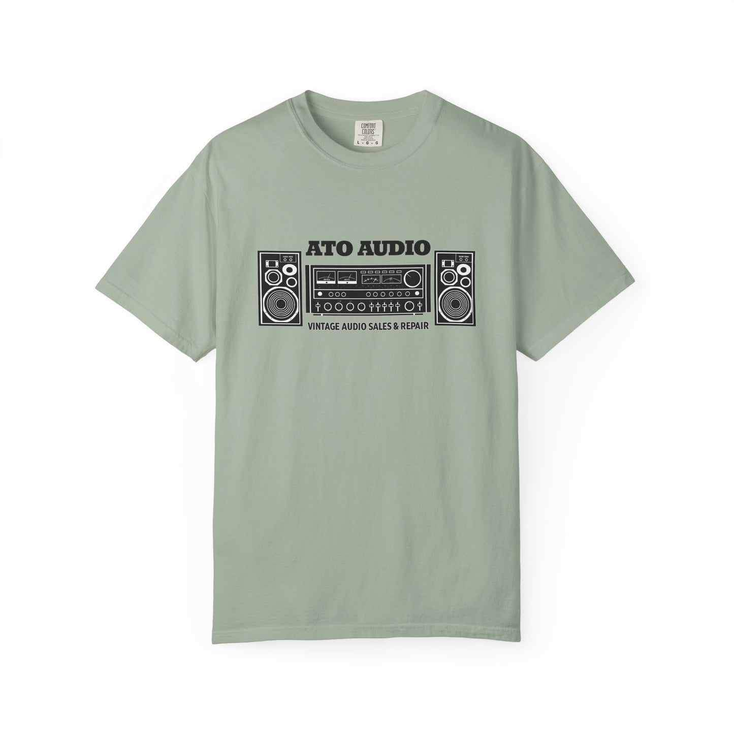 Vintage Stereo T-Shirt — “ATO AUDIO” Retro Hi‑Fi Graphic