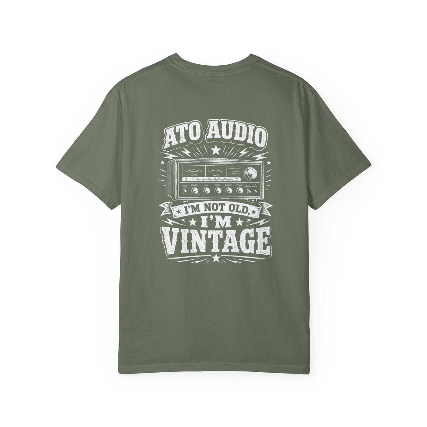 Vintage Audio T-Shirt — "I'm Not Old, I'm Vintage" Retro Stereo Tee