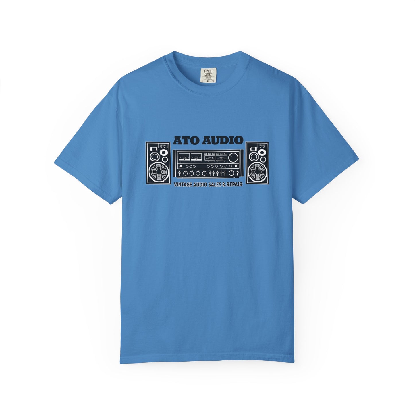 Vintage Stereo T-Shirt — “ATO AUDIO” Retro Hi‑Fi Graphic