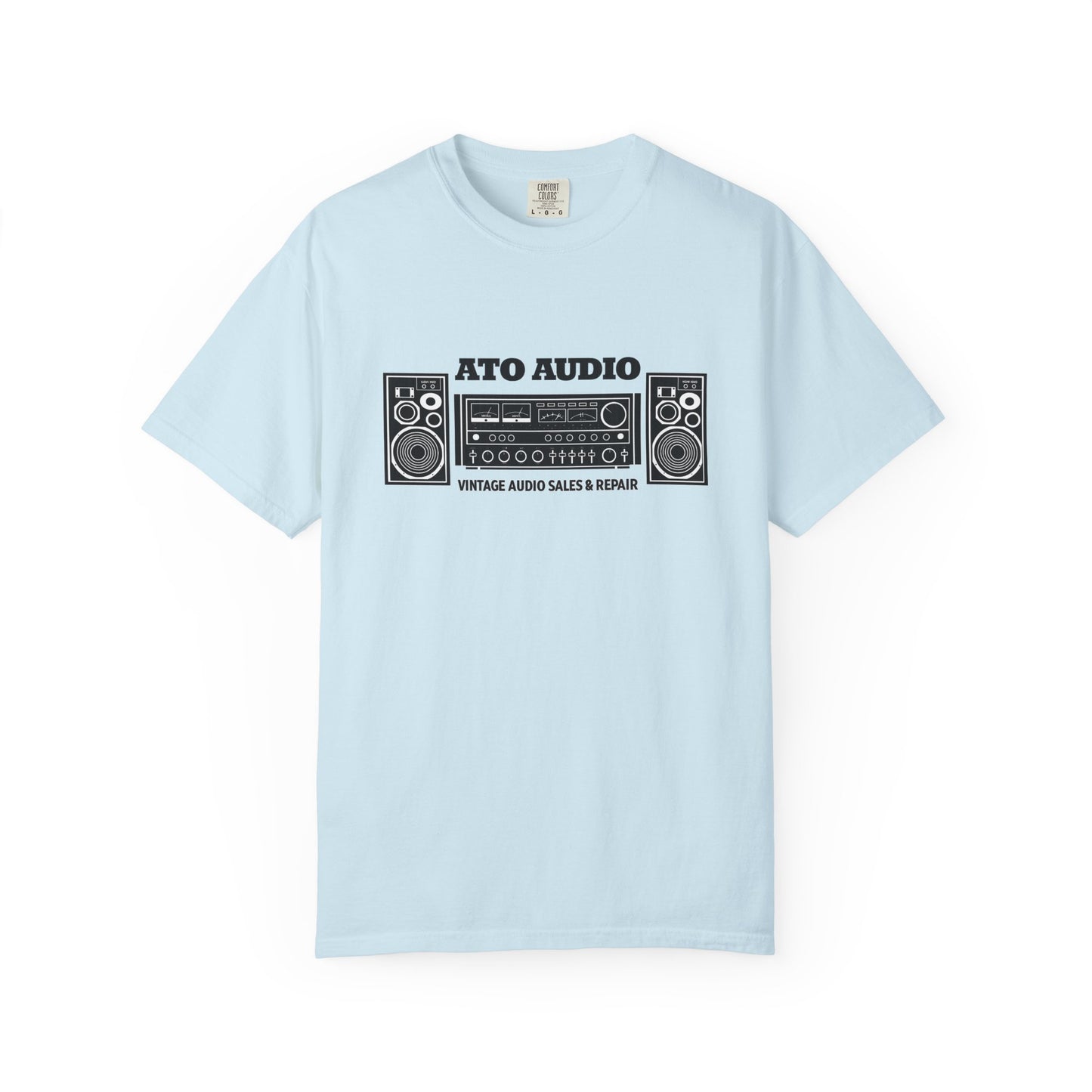 Vintage Stereo T-Shirt — “ATO AUDIO” Retro Hi‑Fi Graphic