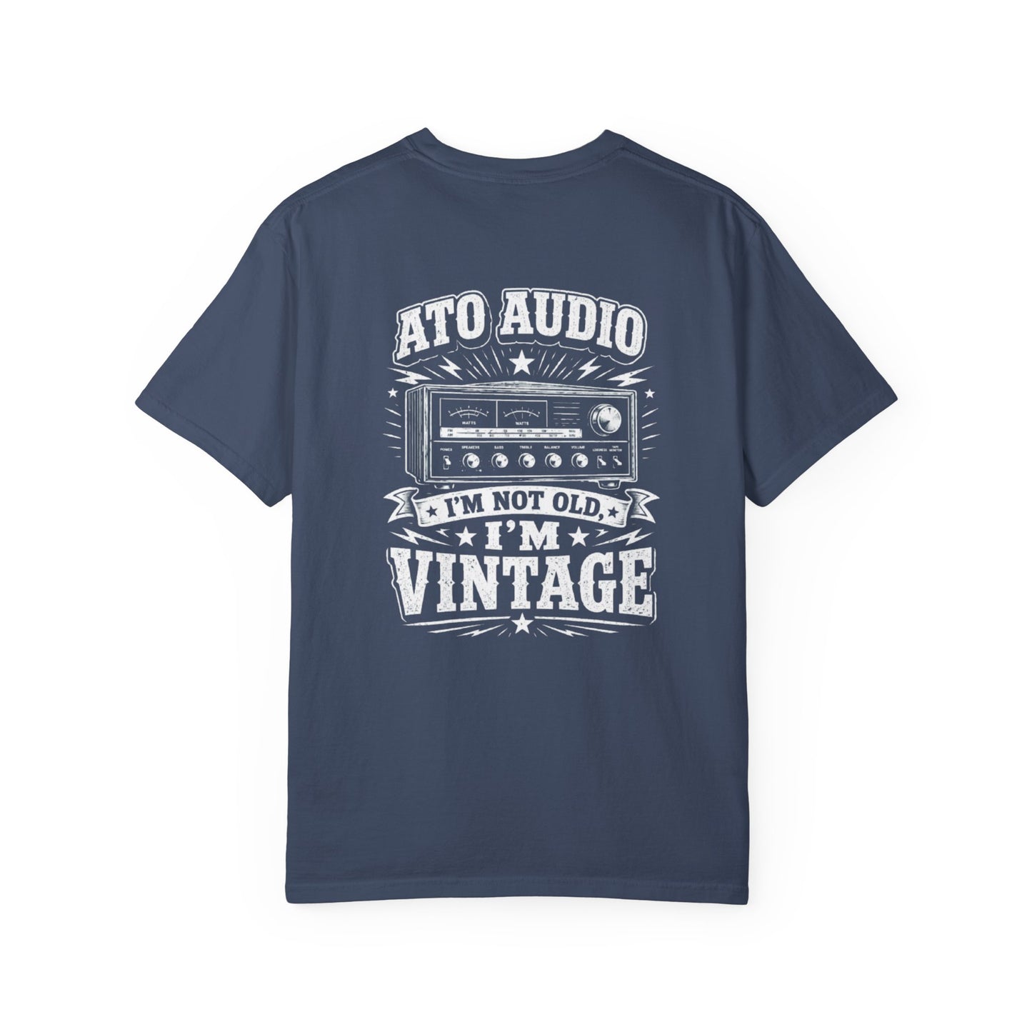 Vintage Audio T-Shirt — "I'm Not Old, I'm Vintage" Retro Stereo Tee