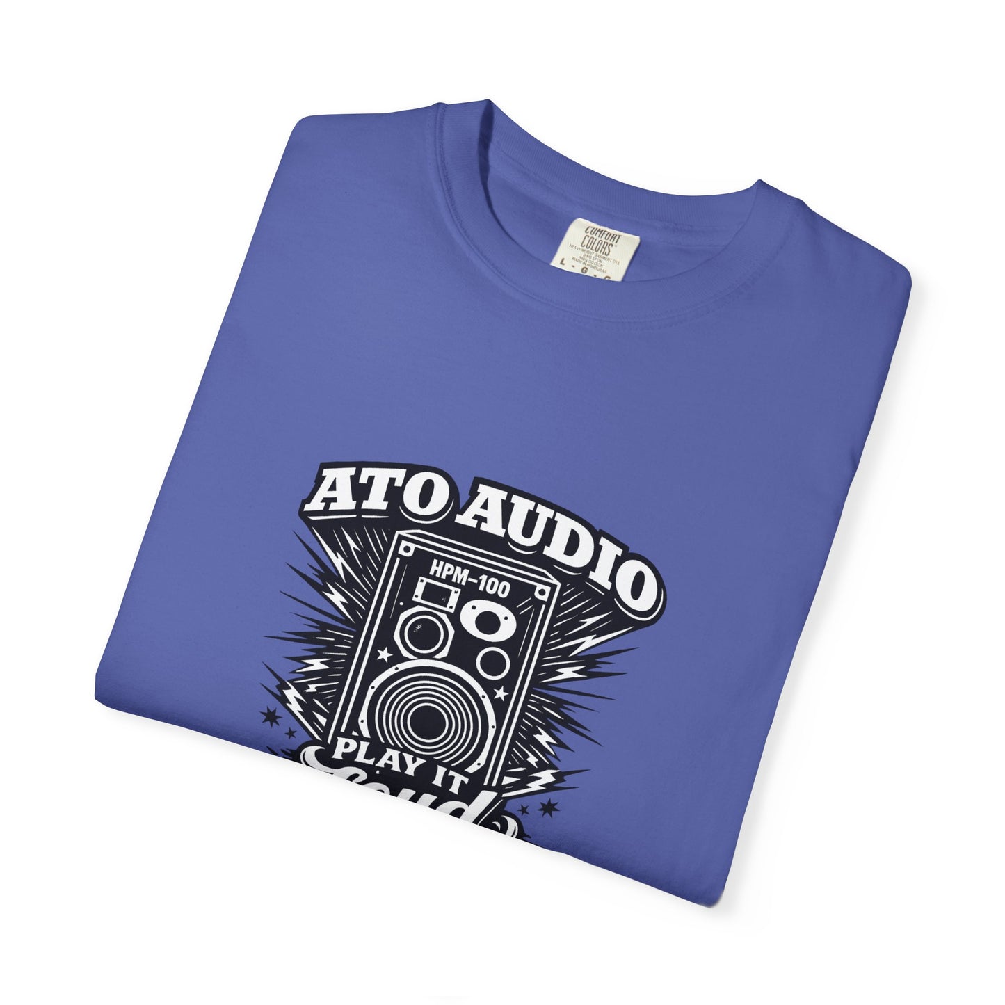Audio Speaker Vintage T-Shirt — "Play It Loud" Graphic Tee