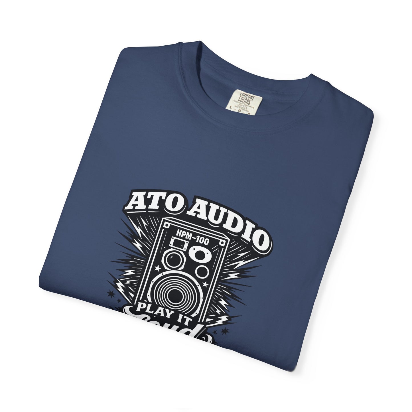 Audio Speaker Vintage T-Shirt — "Play It Loud" Graphic Tee