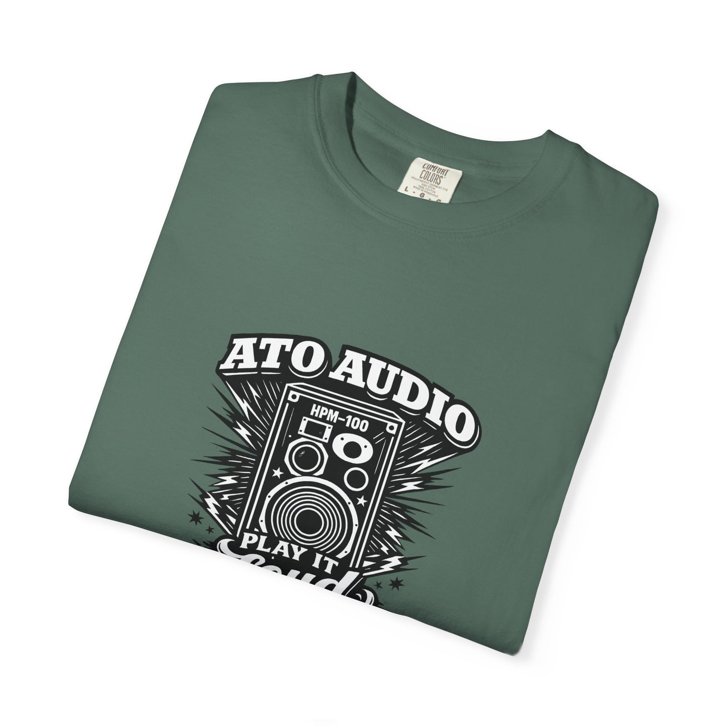 Audio Speaker Vintage T-Shirt — "Play It Loud" Graphic Tee