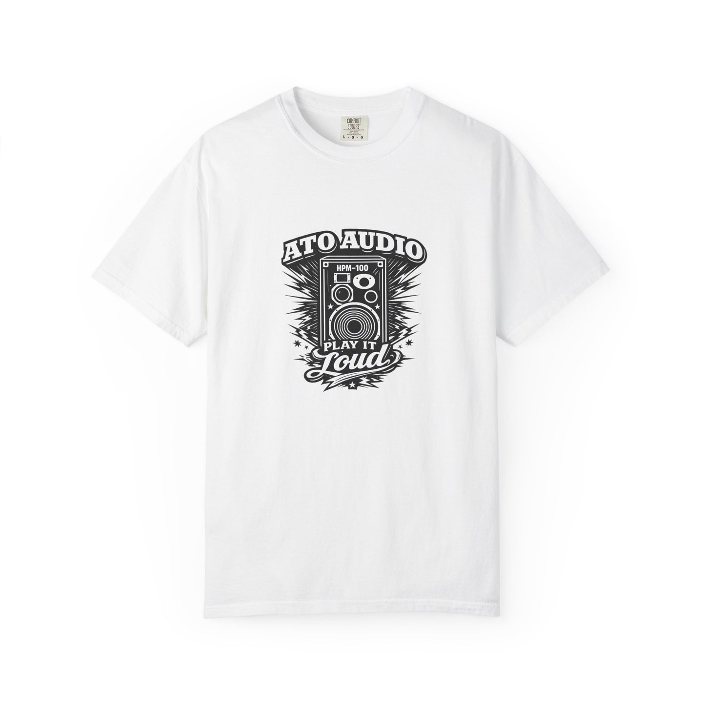Audio Speaker Vintage T-Shirt — "Play It Loud" Graphic Tee