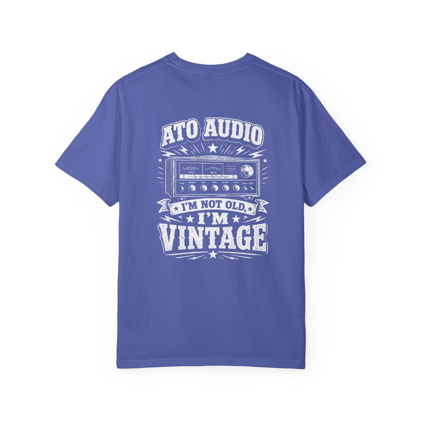 Vintage Audio T-Shirt — "I'm Not Old, I'm Vintage" Retro Stereo Tee