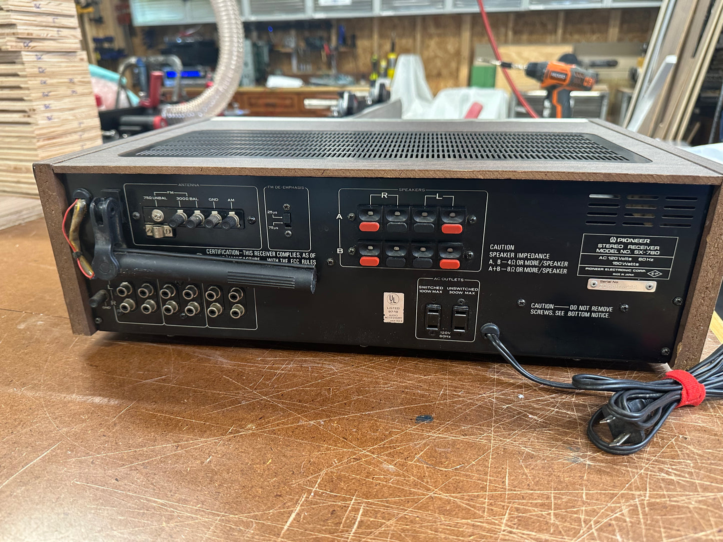 **SERVICED** Pioneer SX-780 Vintage Stereo Receiver **WORKING** 3-9-2026