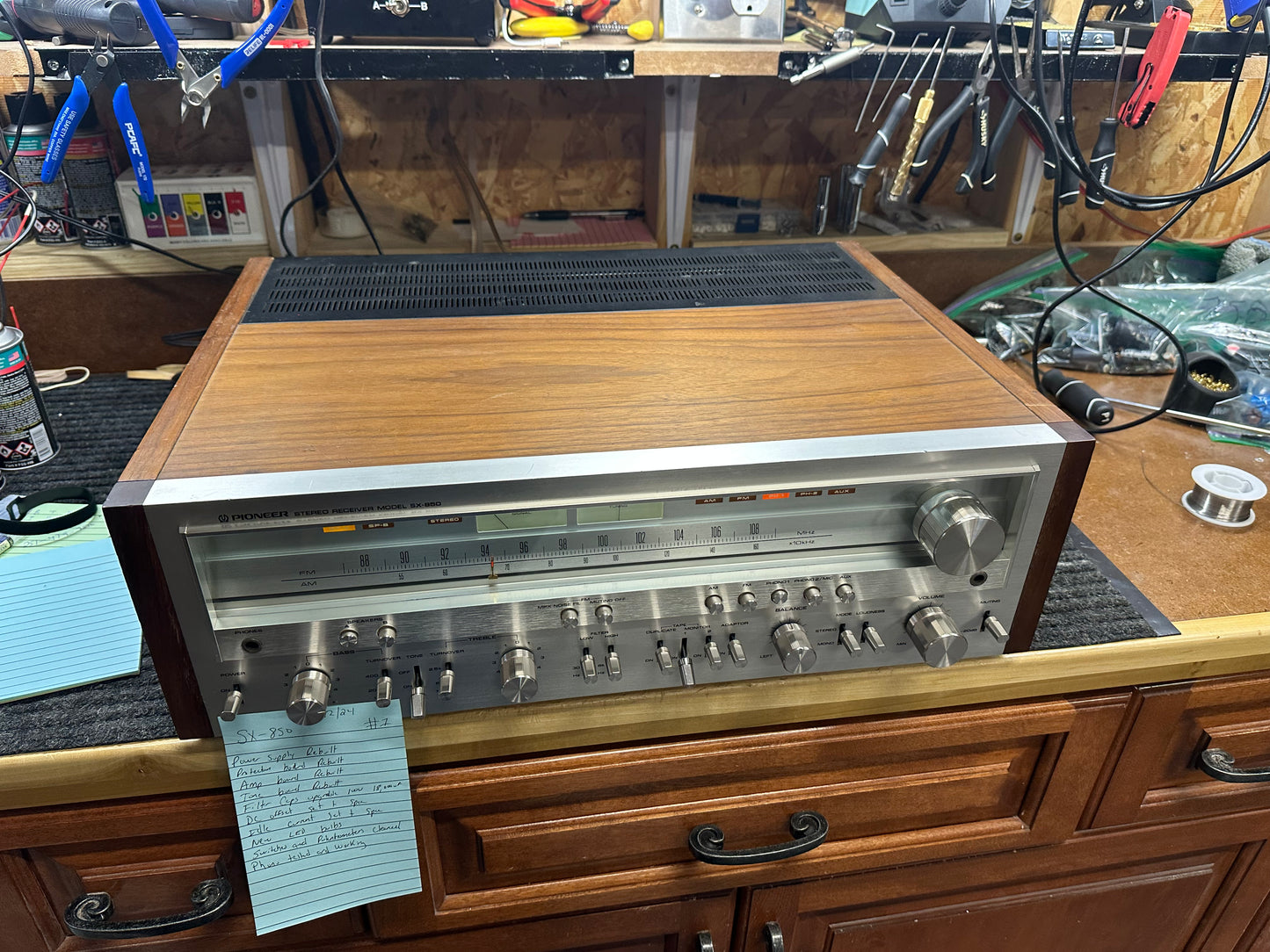 **SERVICED** Pioneer SX-850 Vintage Stereo Receiver